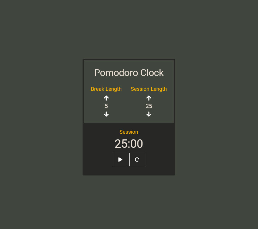 React Pomodoro Clock